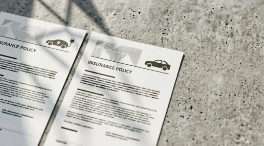 Comparaison visuelle entre assurance voiture électrique et thermique