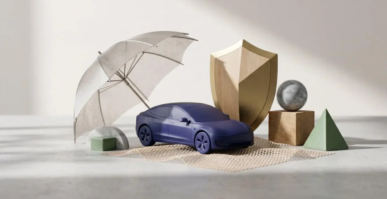 Concept de personnalisation d'assurance automobile avec éléments de protection