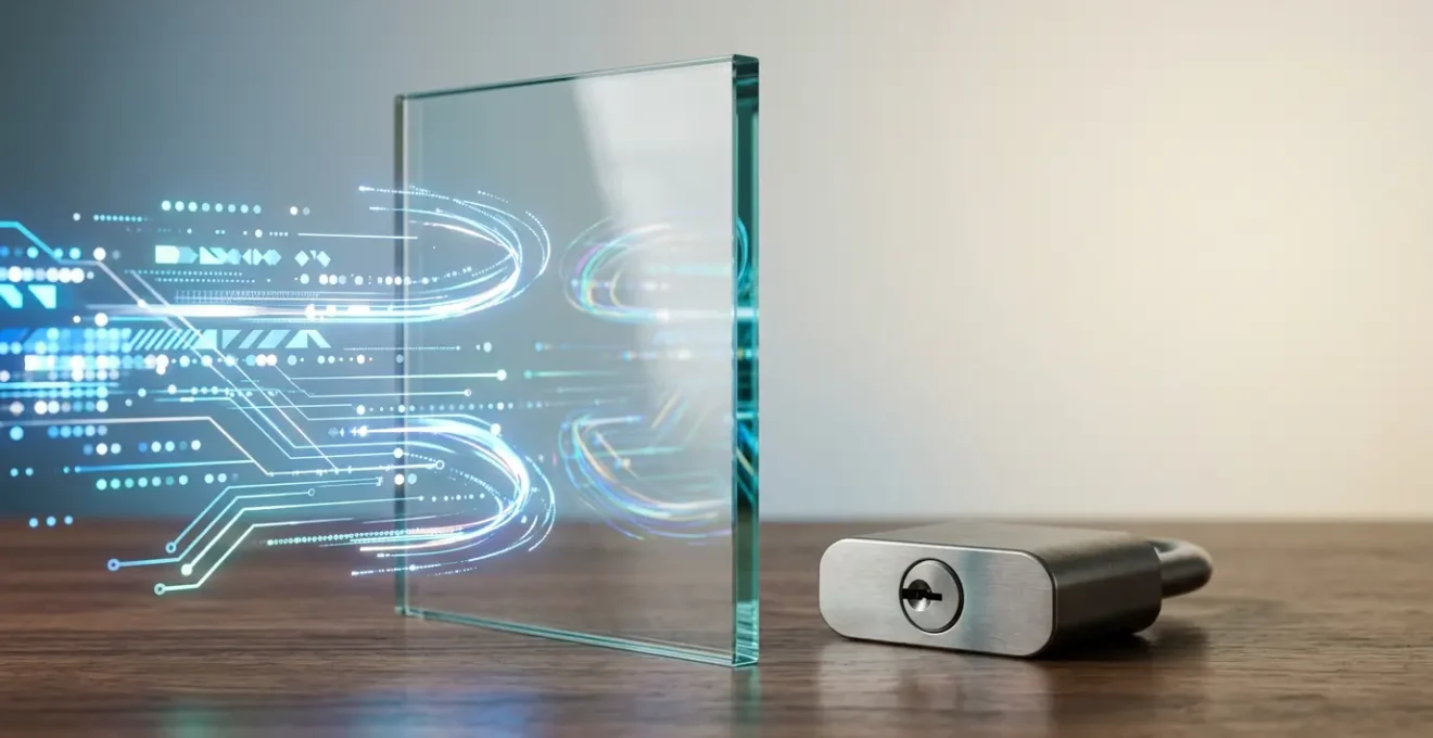 Illustration symbolique representant la protection des donnees personnelles lors de simulations d assurance en ligne