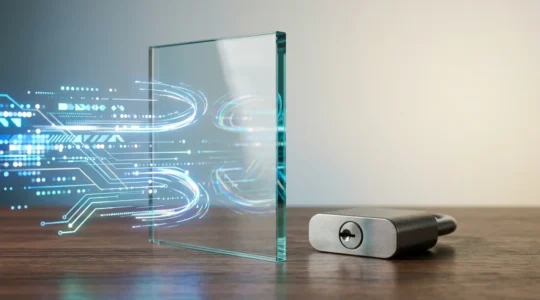 Illustration symbolique representant la protection des donnees personnelles lors de simulations d assurance en ligne