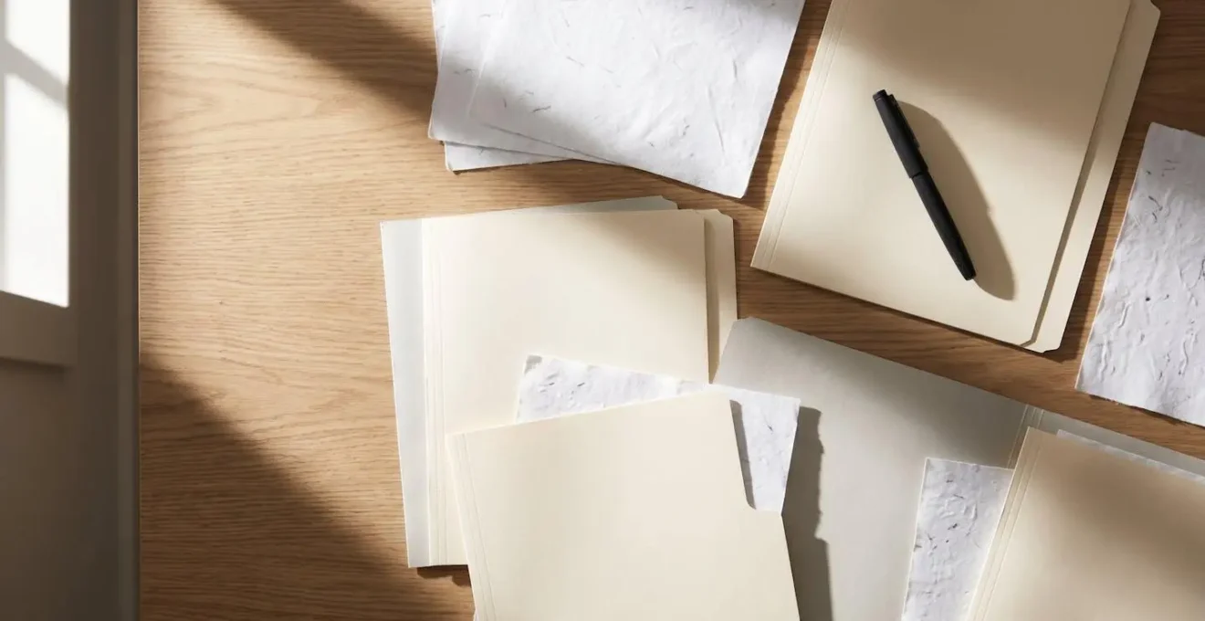 Documents de devis automobile disposés sur un bureau professionnel avec éclairage naturel